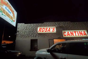 Should nighttime find you at Rosa's Cantina, this is what it may look like.