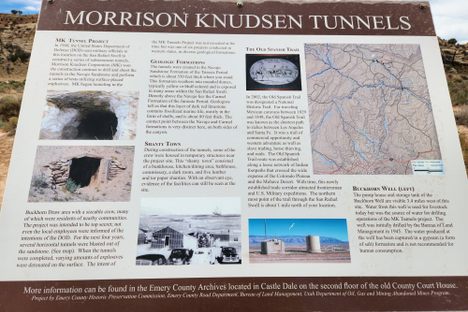 Interpretive sign on Buckhorn Draw road.