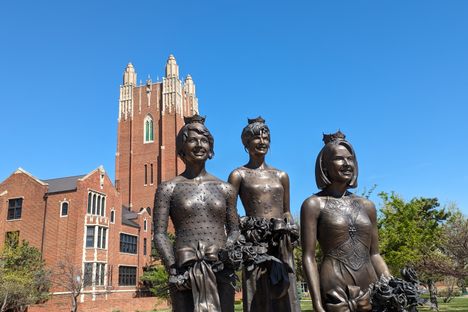 Miss America statues at OCU
