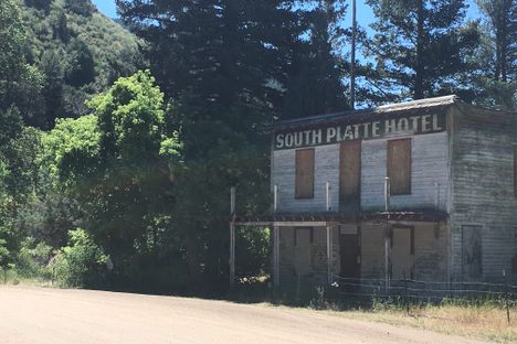 The South Platte Hotel on a hot July day.