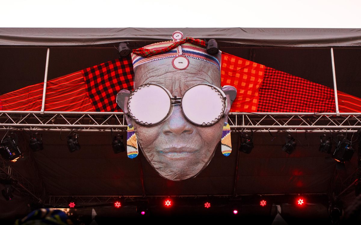 A work from the Africa Nouveau Festival in Nairobi in 2018, a music and arts event that adopts the philosophy of AFROBUBBLEGUM.