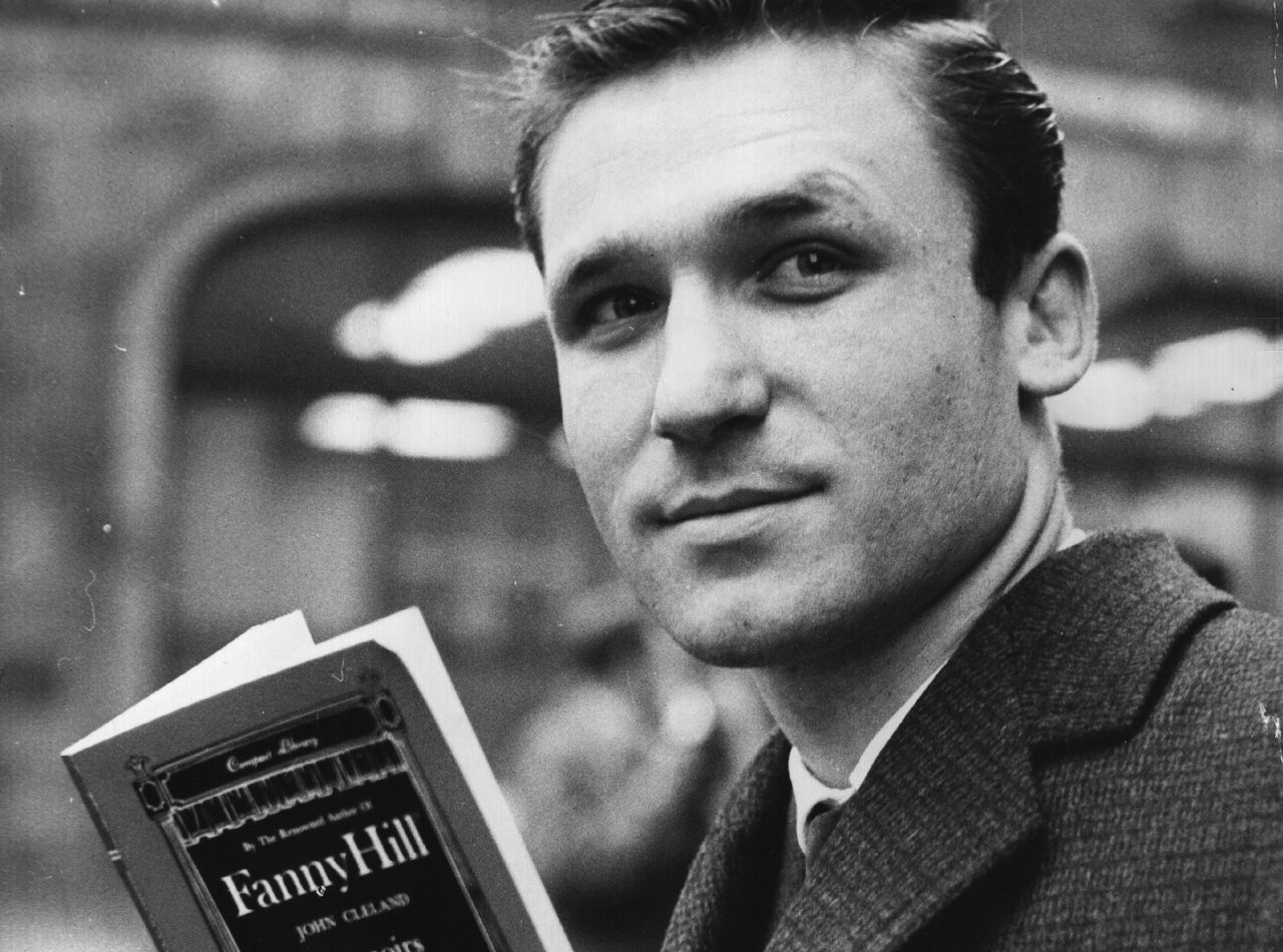 A London book distributor reads the sequel to Fanny Hill during the book's 1964 obscenity trial in the UK.