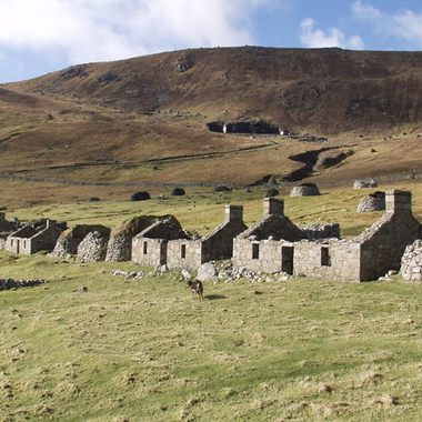The abandoned village on Hirta.
