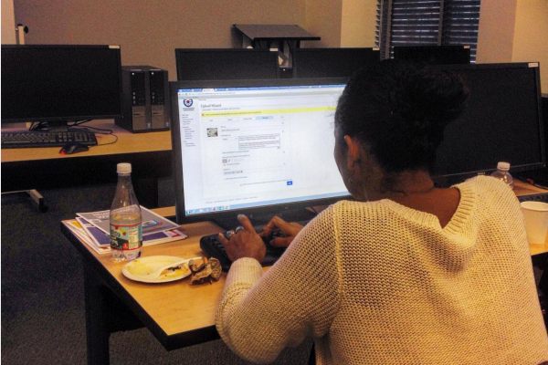 Hackathon participant Nelly Rosaria, making the Wiki-world a more textured place.