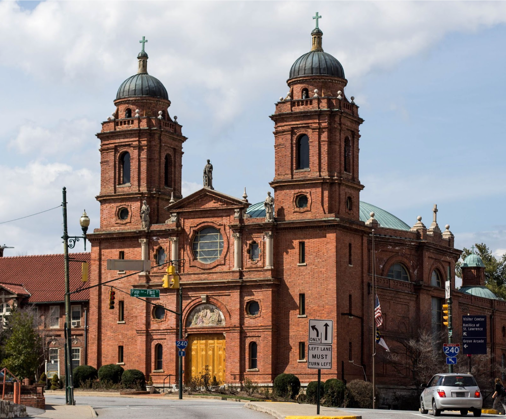 Asheville’s Basilica of Saint Lawrence, one of the city’s architectural treasures.