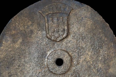 The oldest mariner's astrolabe ever found, decorated with the Portuguese coat of arms.