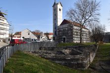 The archaeological site in Sisak, Croatia.