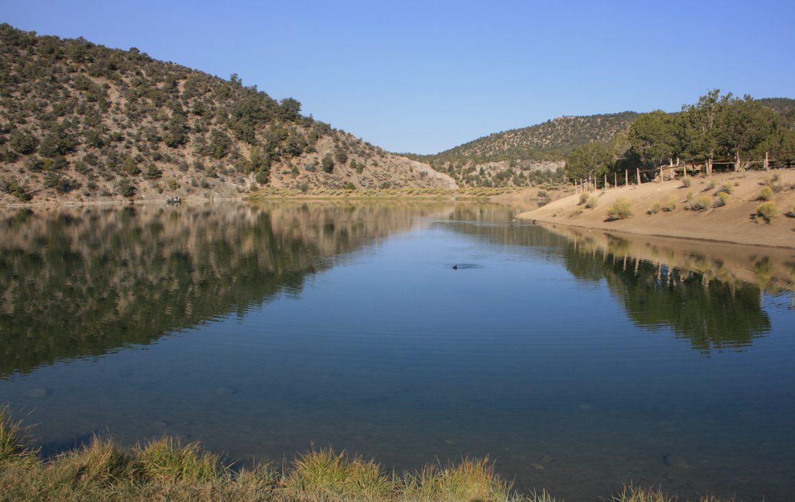 Cave Lake in the eponymous state park.
