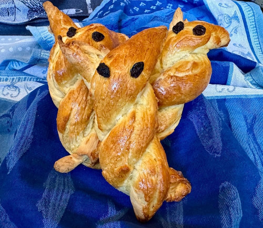 Less terrifying than a traditional <em>Krampuslauf</em>, these breads are a holiday treat.