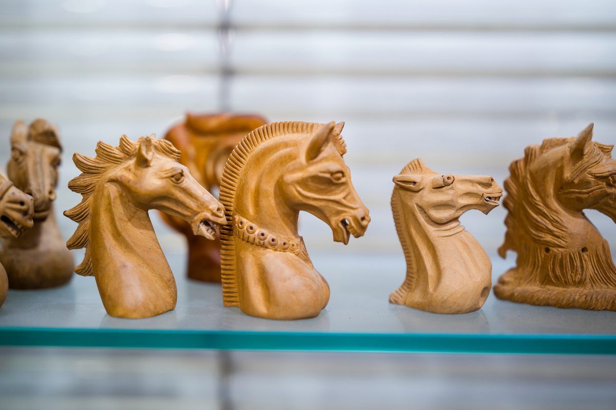 Knights are considered the most difficult piece to carve, as they must be done completely by hand. According to Sharma, there are only 30 to 50 people in Amritsar who know how to make knights for championship sets. There are maybe 10 who are considered “top tier.”