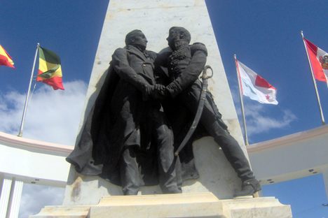 Embrace of Bolivar and Morillo.