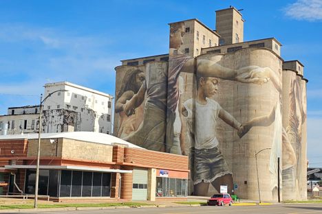 'Mural at the Mill', located in the northern part of Salina.