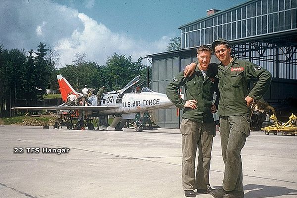 American pilots at Wheelus Air Base in 1963, six years before Gaddafi took control (Flickr/Kemon01)
