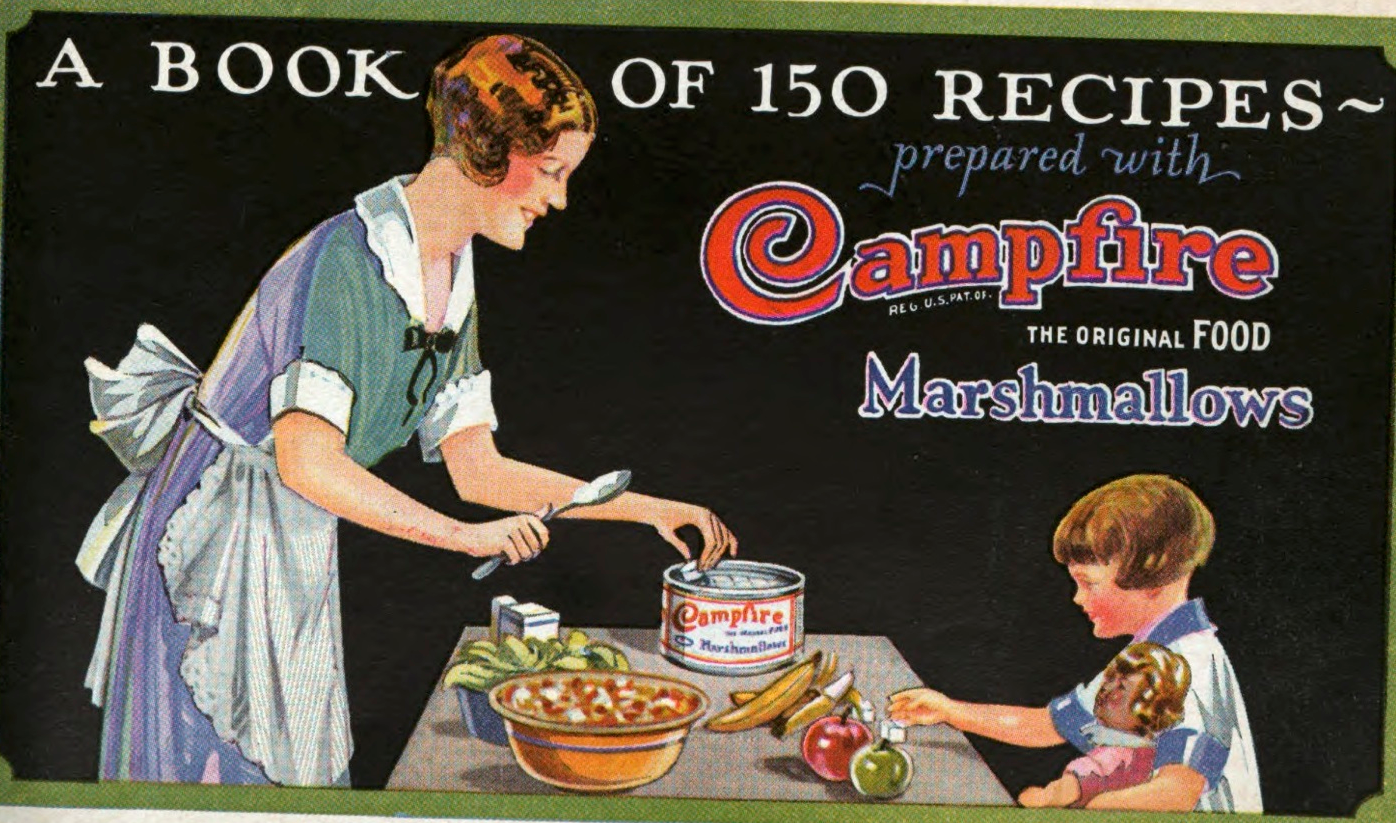 The cover of Campfire's marshmallow recipe booklet.