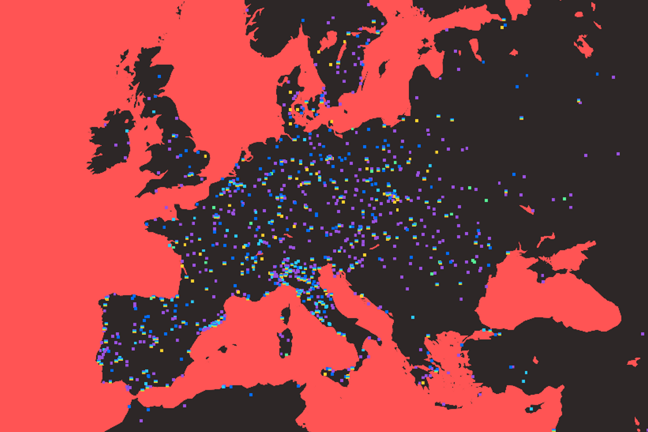 Mapping Diversity shows the birthplaces of the women who live on as street names in major European cities. “Male” street names outnumber “female" ones 10 to one. 