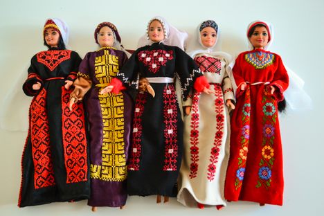 Dolls created by Feryal Abbasi-Ghnaim.