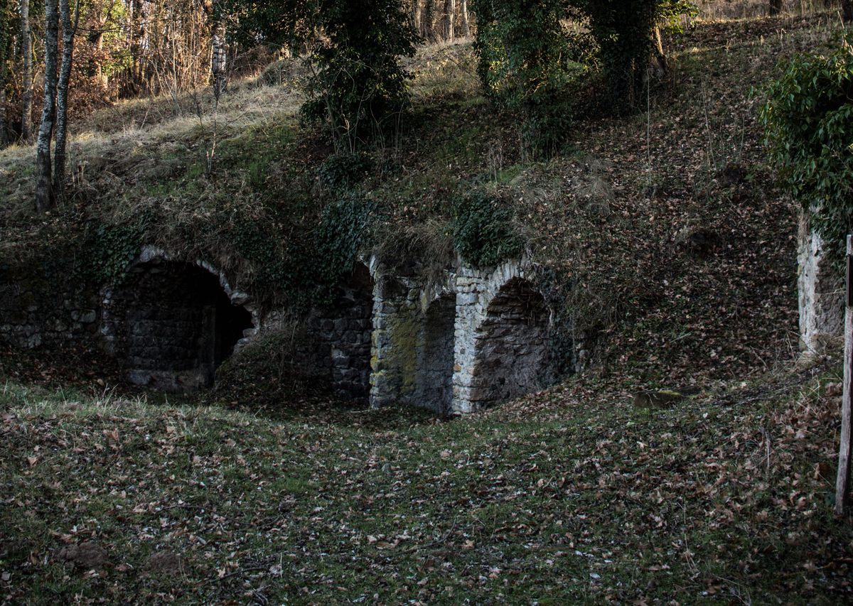 Sébastien Guillaume's cellars are sunk into a hillside.