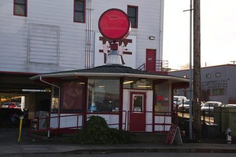 The outlet store.