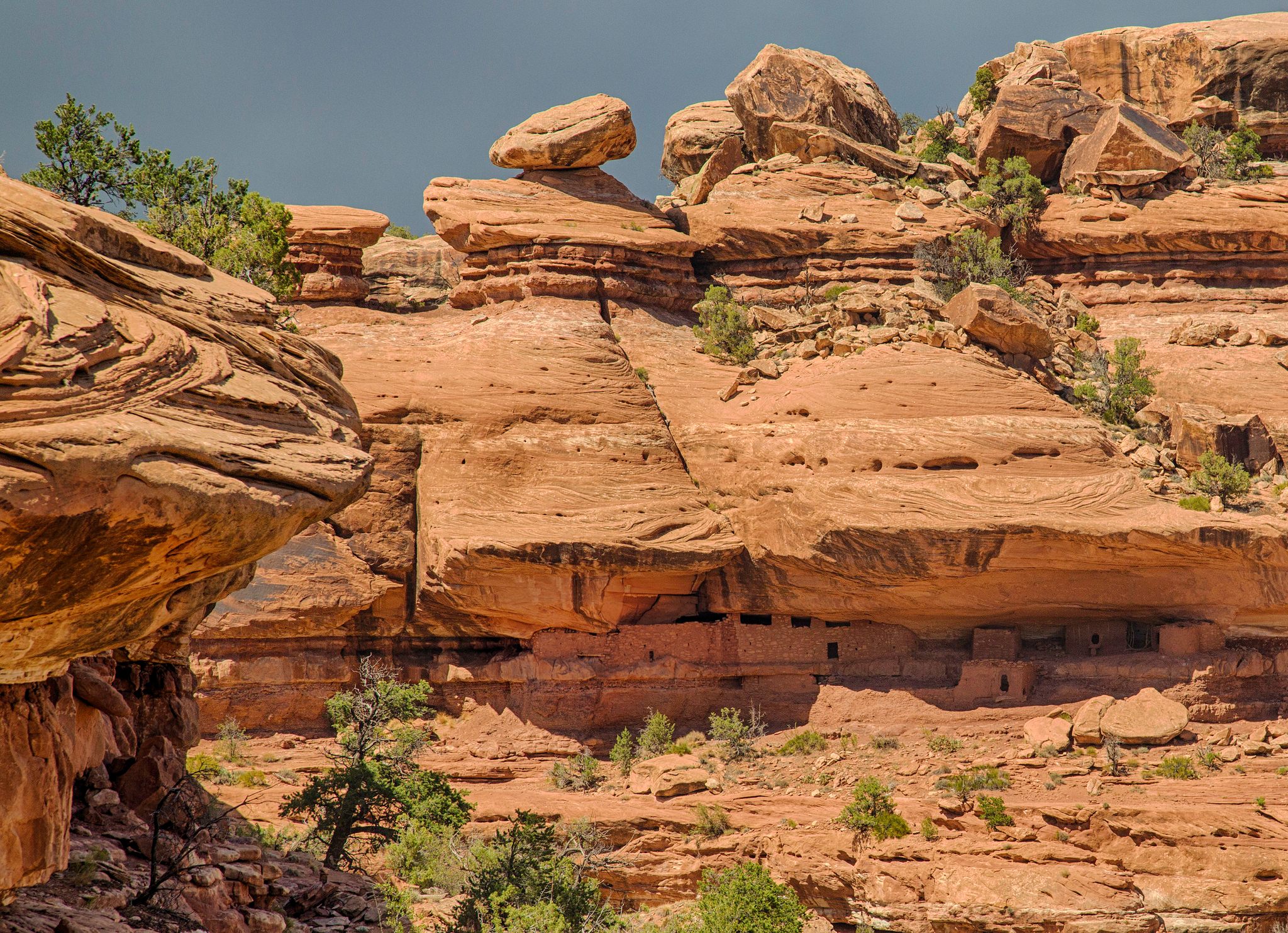 Moon House at Cedar Mesa is named for a wall decoration inside.