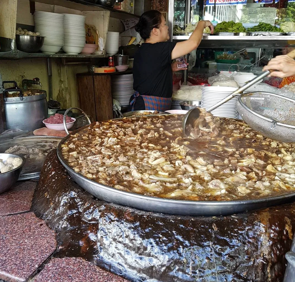 Chinese herbs make this soup different from traditional Thai broths, which typically use lemongrass and local chillies.