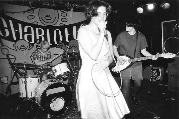 Bratmobile performing in London, 1994.