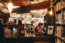 The Reading Room blends the intimacy of an inviting bar with the inviting solace of a good bookstore.