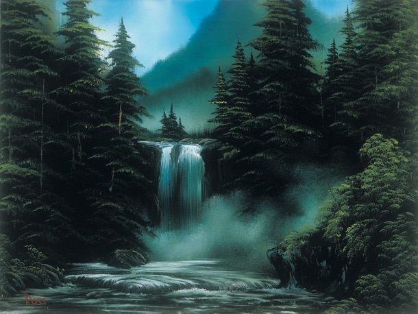 <em>Blue Ridge Falls</em>, from season 30, episode 13, now belongs to the Smithsonian's permanent collection.