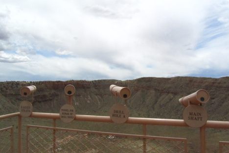 Telescopes at Meteor Crater