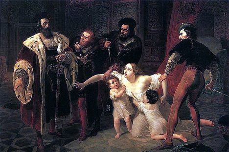 The death of Ines de Castro by Karl Bruillov