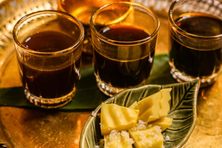 Order a flight of infused ya dong shots.