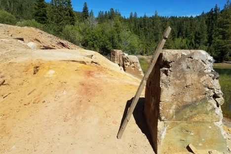 Broken foundation, pic taken before the 2021 Dixie Fire.
