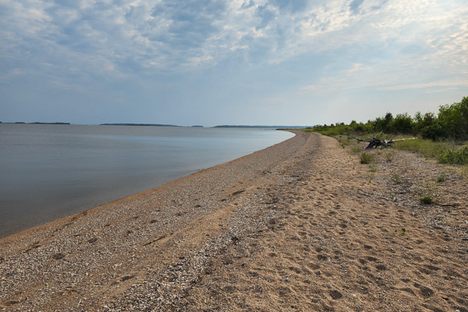 Shoreline on Garden Island State Recreation area
