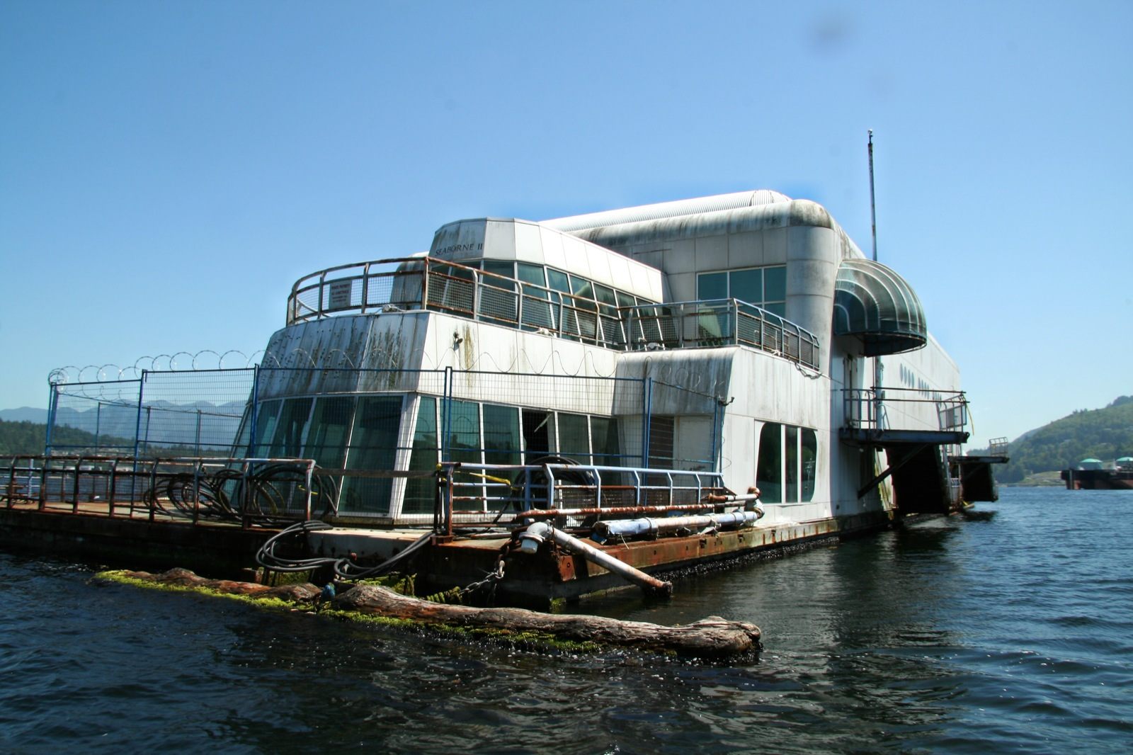 The McBarge in 2006, near Vancouver and far from its heyday.