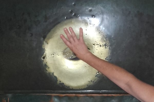 Put your thumb into the hole rotating it and your wish will be fulfilled.
