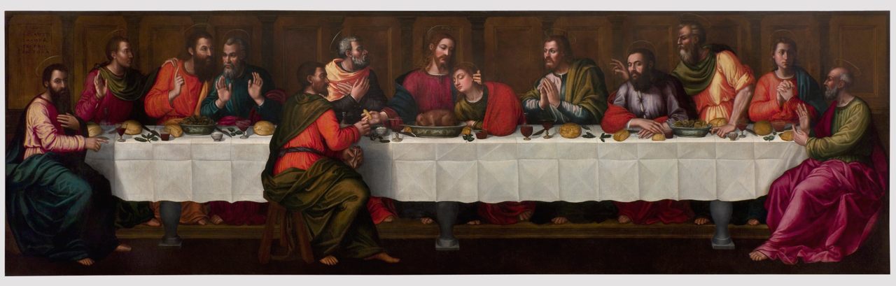 Plautilla Nelli's restored "Last Supper," painted around 1568, newly installed in the old refectory of the Santa Maria Novella Museum.