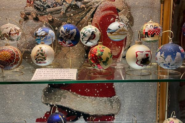 Just a fraction of the White House ornaments in Hixson’s Inc.