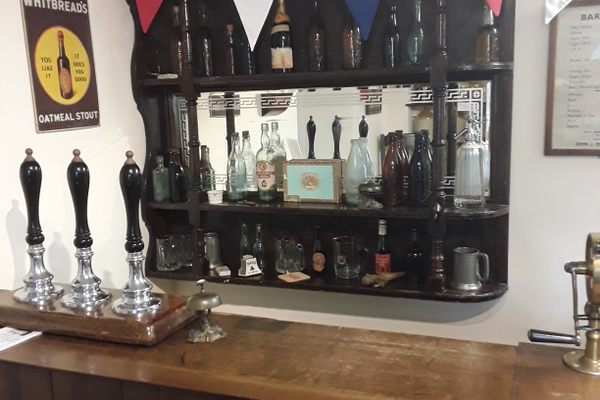 Station  Hotel bar display.