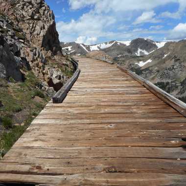 Looking up the pass. The trestle seems a lot narrower than it is.
