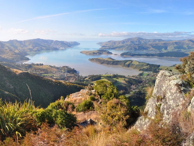 View from the top of the Christchurch Port Hills