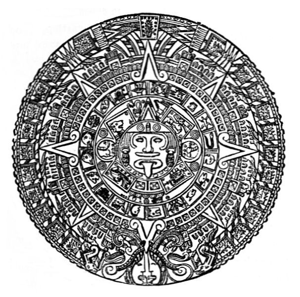 Aztec calendar stone