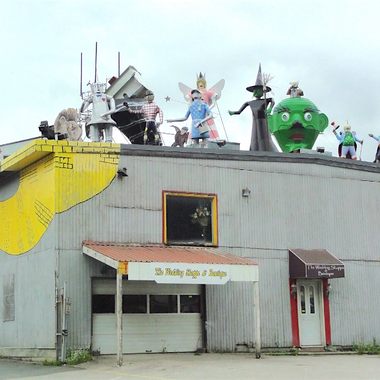 Wizard of Oz in metal.