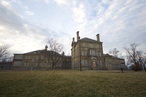 The abandoned London Psychiatric Hospital.