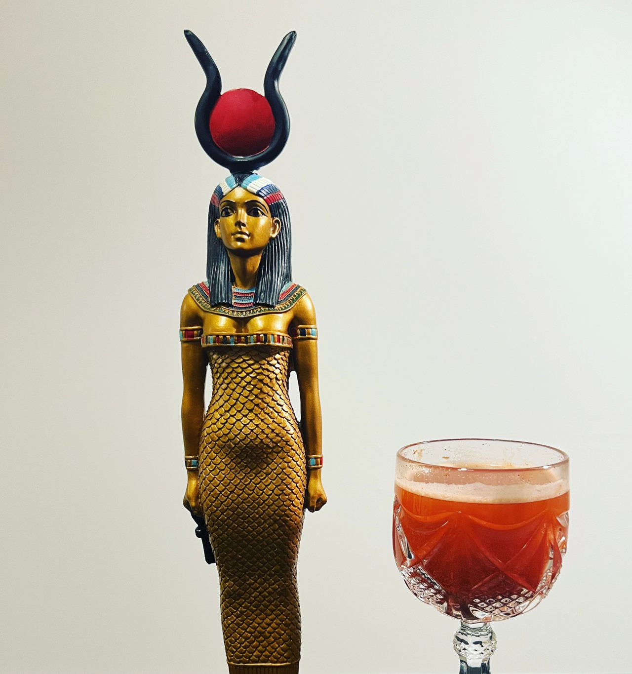 This red ochre-tinted beer was served in honor of the goddess Hathor.