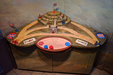 One of the exhibits inside