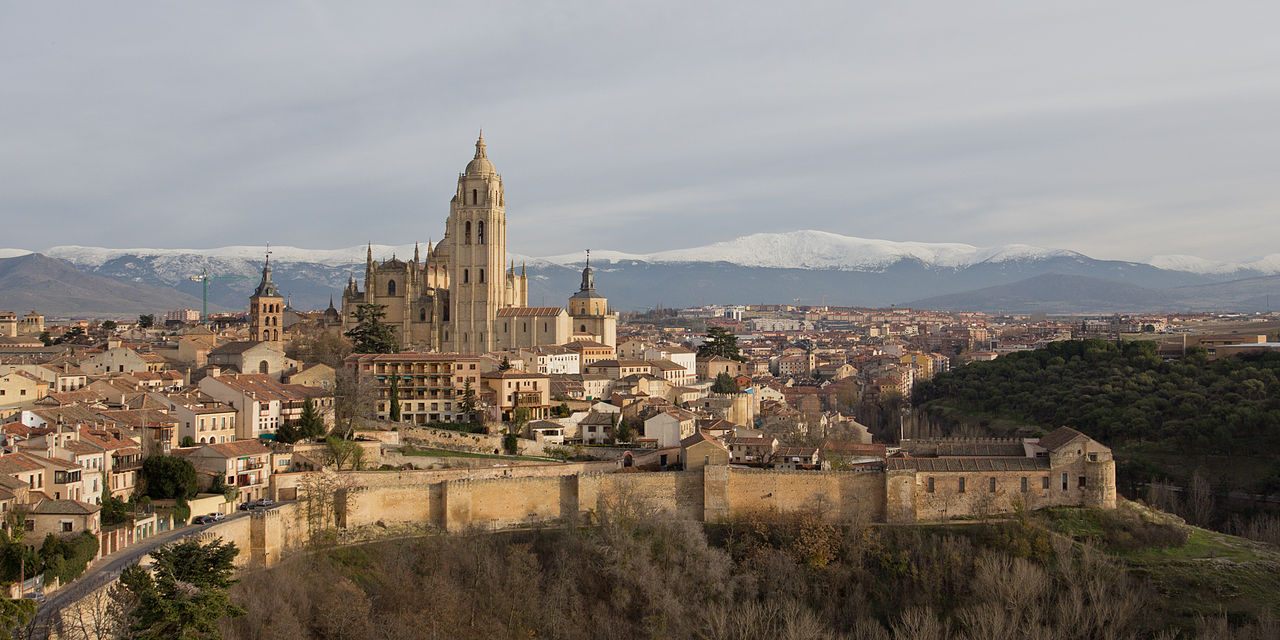 Segovia, Spain, where the St. Bernard de Clairvaux was originally located. The city walls date from the 8th century. 