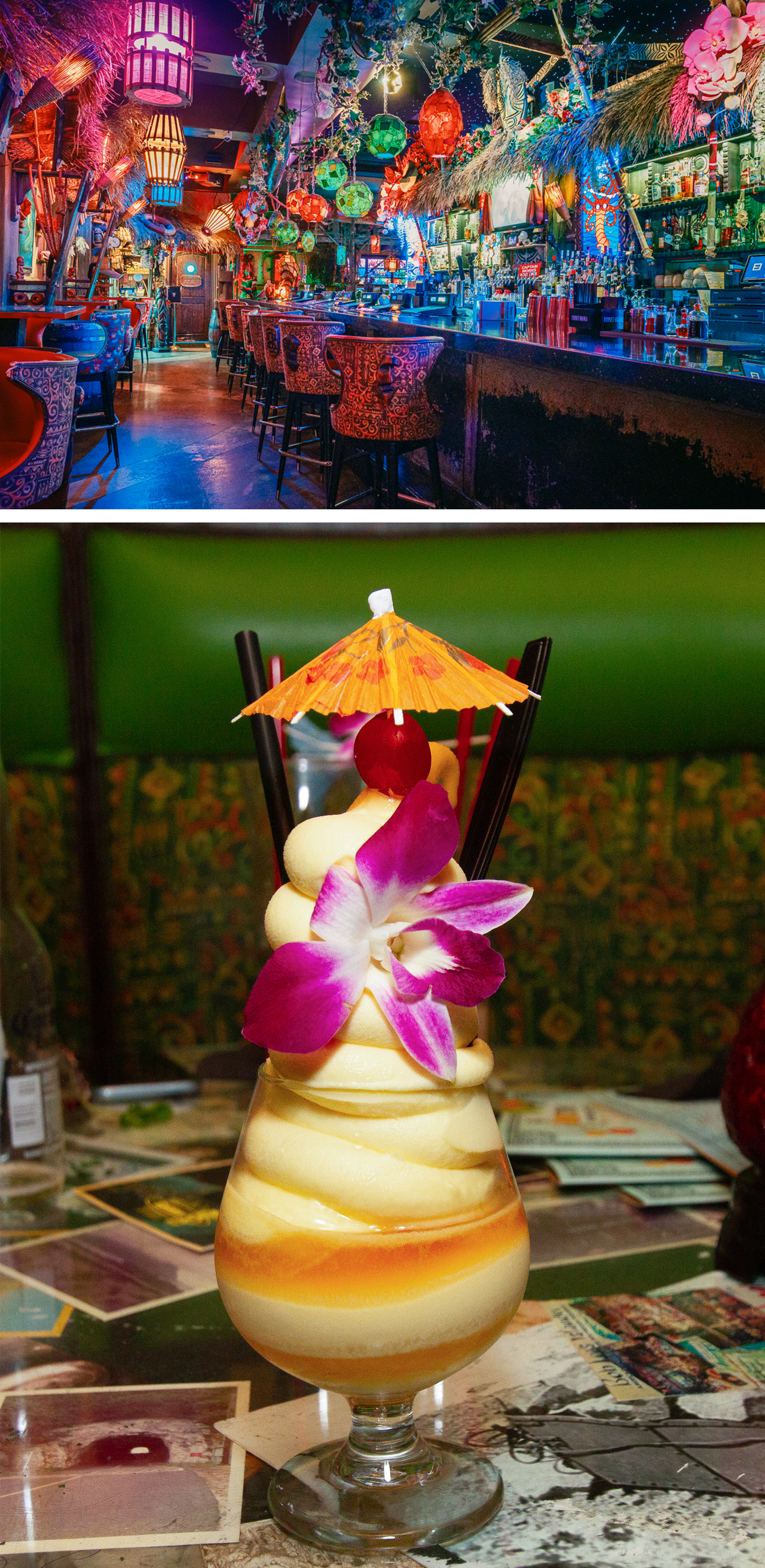 The Golden Tiki in Chinatown has Dole Whip on the menu and eye-popping decor.