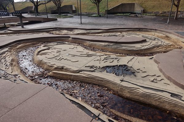 Model of the Mississippi at Mud Island River Park