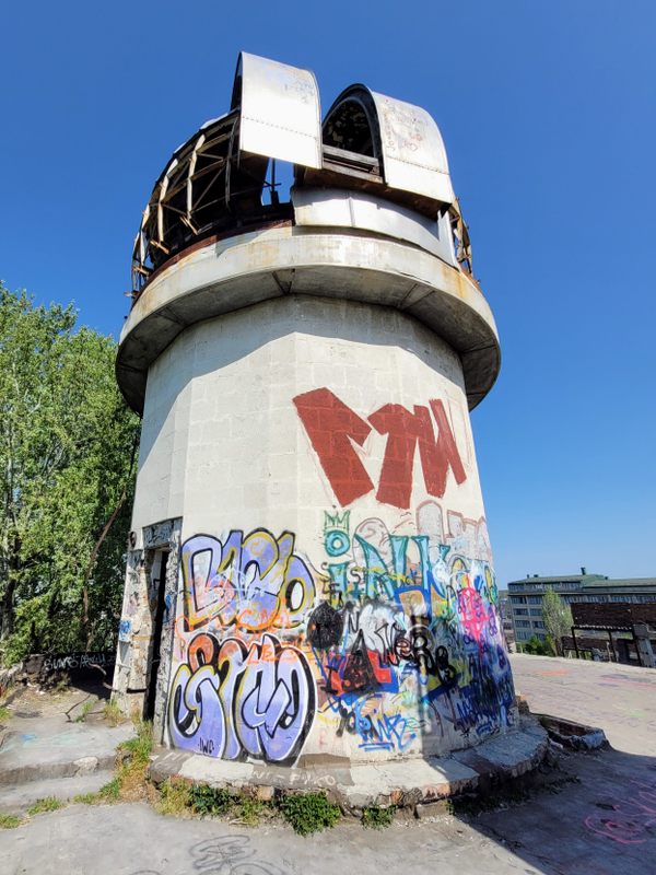 Abandoned Observatory of the Pioneer Palace in Chisinau, Moldova