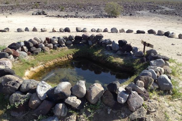 One of the two source pools in the second crop of hot springs.