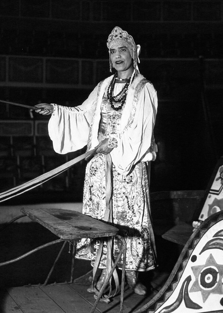 Maria Rasputin as a circus performer in 1932.